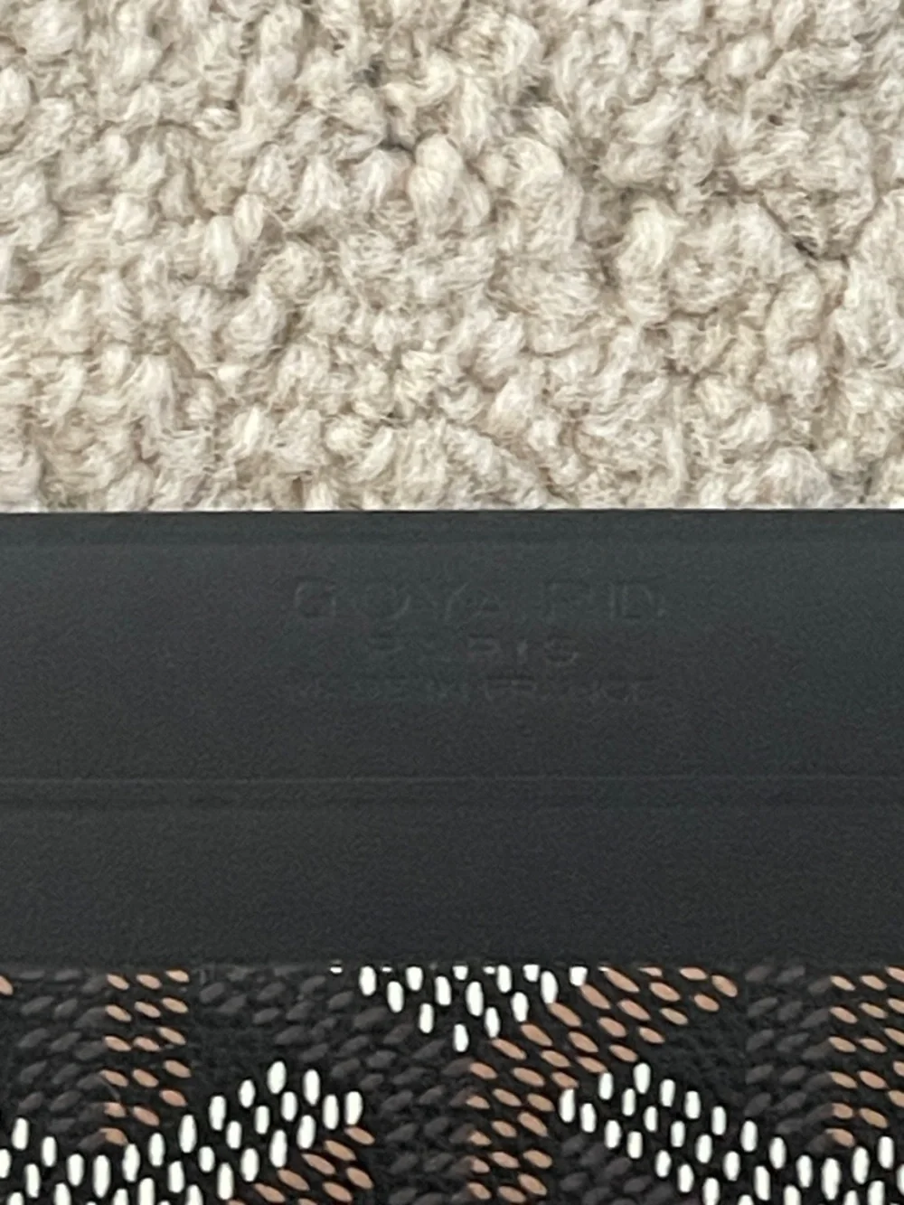 New Goyard Black Cardholder